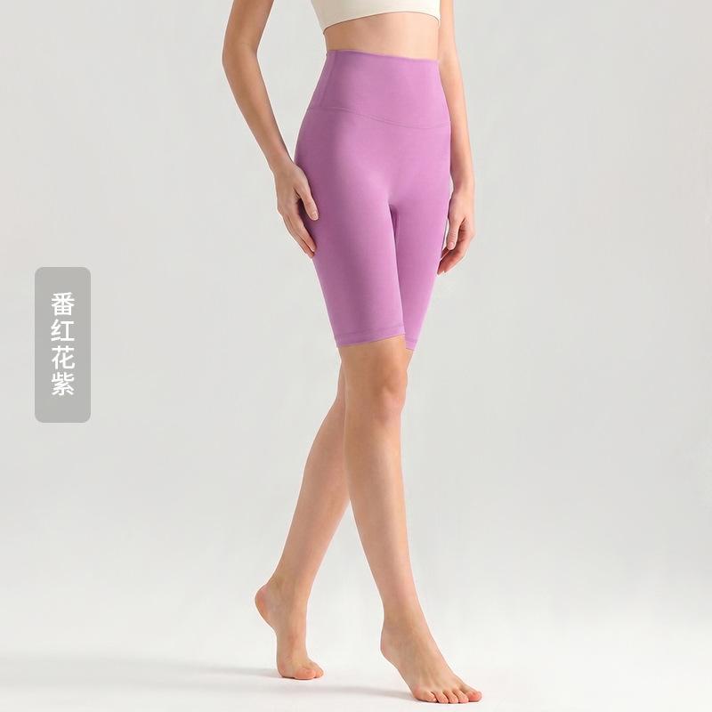 Weiman cloud nude five-point yoga pants women's summer thin tight yoga clothes high waist hip lift fitness yoga pants
