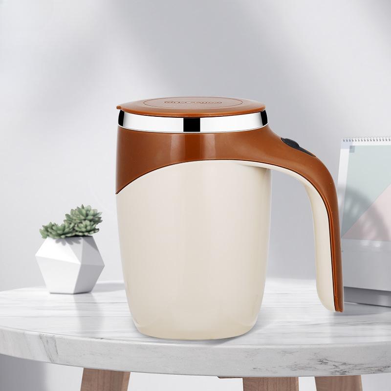 Self Stirring Coffee Mug, Electric Self Mixing Mug Automatic Magnetic Coffee Cup, Rechargeable 380ML Stainless Steel Mug for Coffee Milk Cocoa Tea