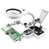 4.5x 11x Desktop Magnifier Illuminated Table Welding Magnifying Glass With Crocodile Clips Third Hand For Soldering Repair Tool