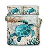 Beach Sea Turtle Bedding Doona Duvet Quilt Cover Set Gift Single Double Queen