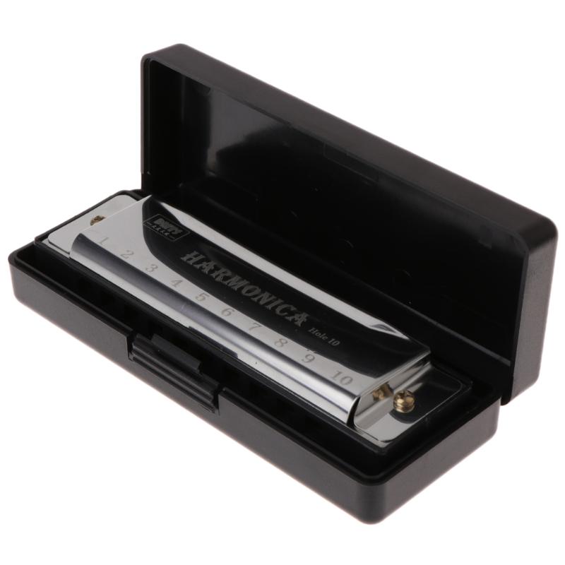 10 отверстий для ключа C Blues Harmonica, музыкальный инструмент, обучающая игрушка с fo 10 отверстиями, блюзовая гармошка