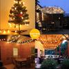 [Set of 2] Solar LED String Lights, 50 Bulbs, 7M, IP65 Waterproof, 8 Modes, Automatic Turn-On at Night, Garland Lights, Camping, Christmas,