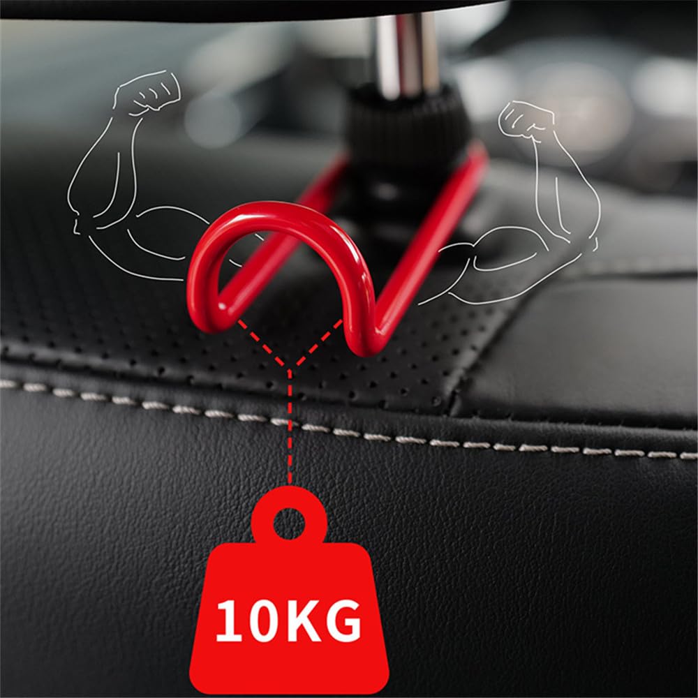 Крючок для автомобильного сиденья Крючок для подголовника Держатель для смартфона Набор из нескольких крючков Двойной крючок для сиденья Держатель для мобильного телефона Автомобильный держатель Крючок для хранения багажа Подвесной зонт Han