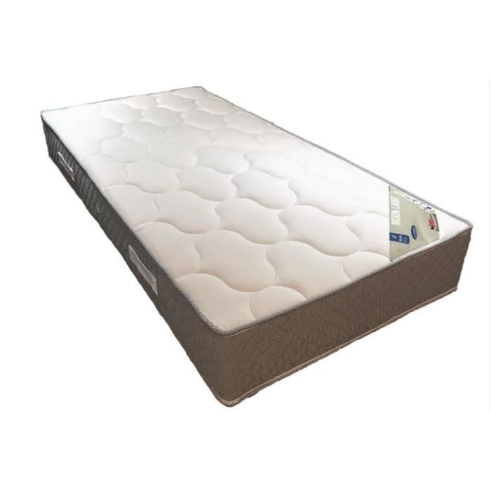Matelas 80x190 x 24 cm - Ferme - Aertech+ 35 Kg-m3 HR Dernière Génération - Très Respirant