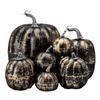 7pcs Simulated Pumpkin Glossy Paint Lightweight Creative Reusable Foam Pumpkin for Decoration Prop