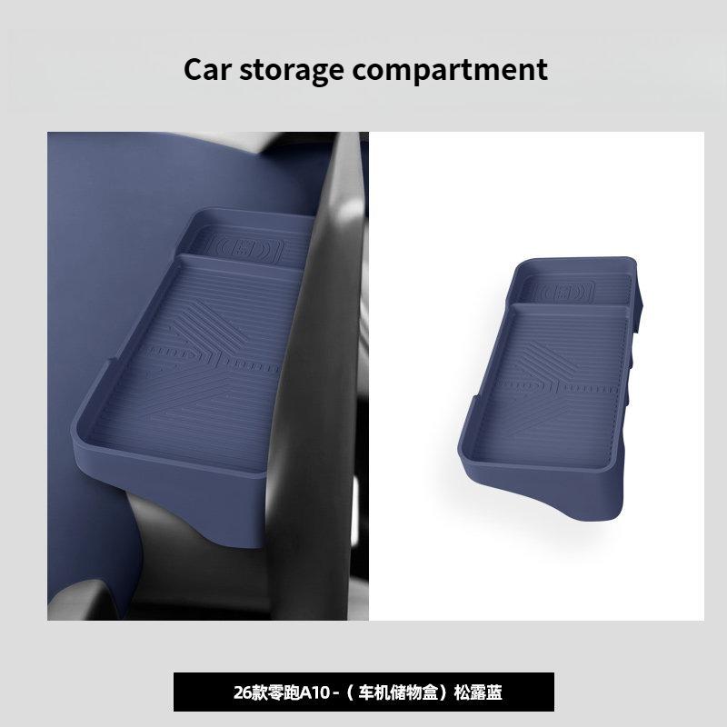 For Leapmotor A10 B03X 2026 Car Wireless Water Filling Cup Pad Silicone Storage Box Under Central Control Modify Car Accessories