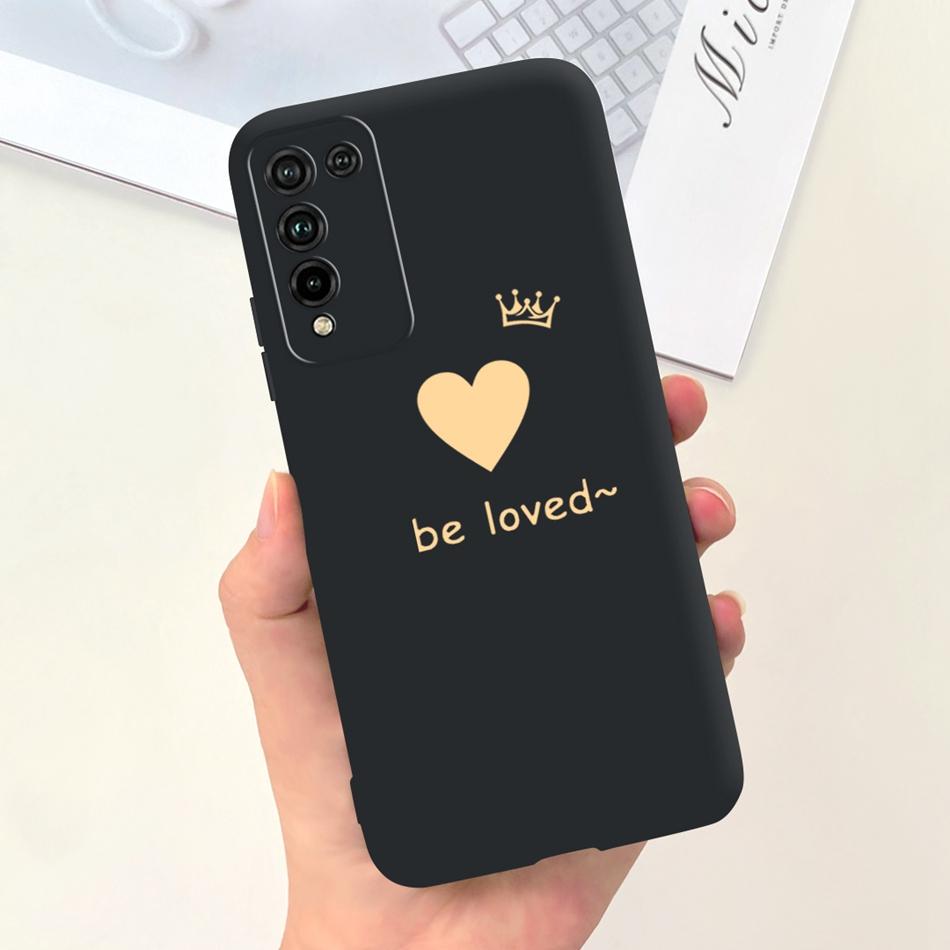 For Honor 10X Lite Phone Case Honor 10Xlite DNN-LX9 Fashion Moon Design Soft Silicon Shockproof Protective Cover Bumper
