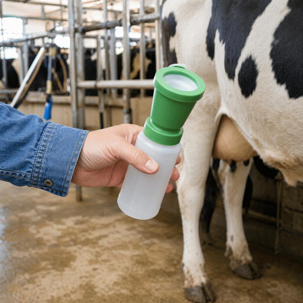 Plastic Teat Dip Cup Durable Cow Teat Cleaning Cup Easy Clean Cow Teat Dip Cup  Teat Cleaning