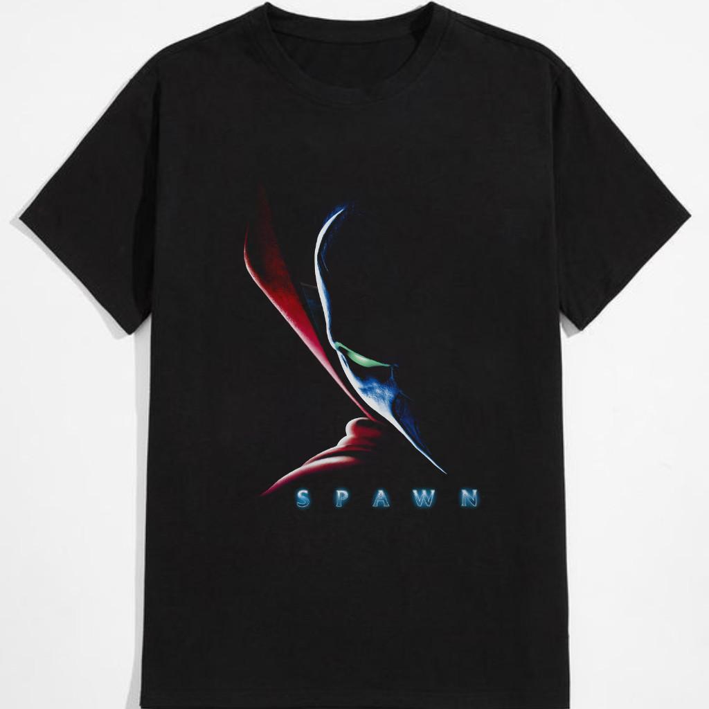 Spawn Superhero 1997 Face Hero Power Movie Retro Unisex Cotton T-Shirt – Vintage