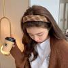 Новые корейские женские широкие ленты для волос, головной убор, винтажный простой обруч для волос с принтом, резинки для волос, аксессуары для волос для девочек, головные уборы