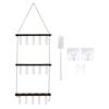 3 Tiered Wall Hanging Plant Terrarium with 15 Test Tubes Hanging Stand Observe Growth Status Plant