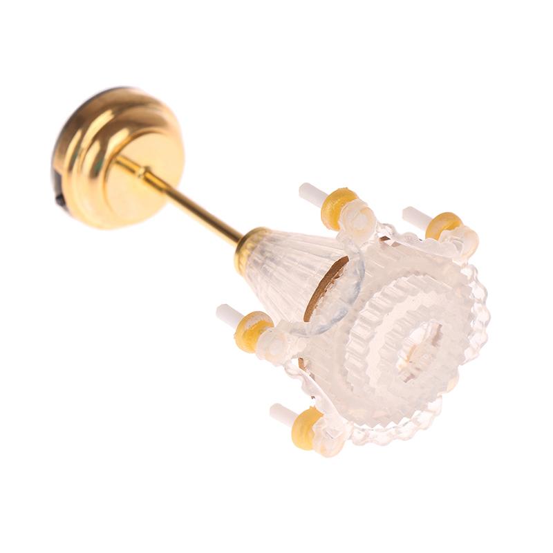 1:12 Dollhouse Miniature Ceiling Lamp LED Lamp Wall Light Living Room Decor Toy