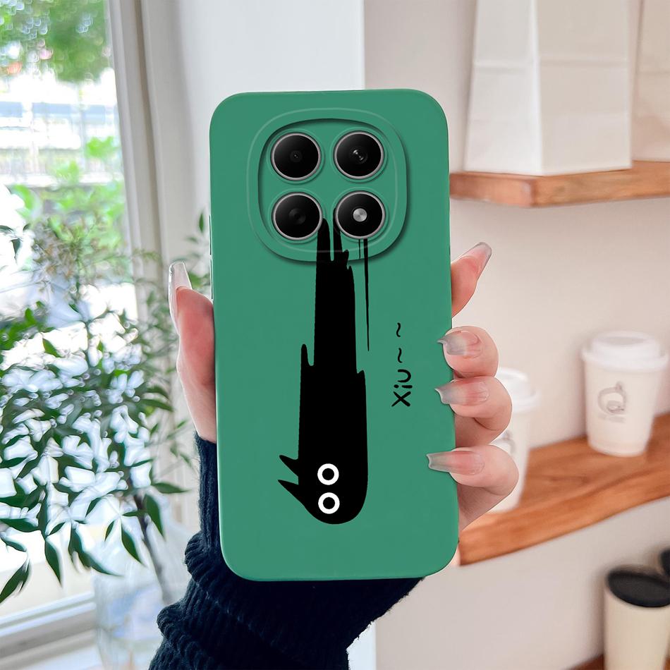 Чехол для Poco M8 Pro Милый дизайн Ударопрочный Защита для телефона Мягкий Жидкий Силикон Высокое качество Задняя крышка Для Poco M 8 M8Pro Capa