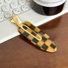 Extra Large Acetate No Trace Hair Clip Fashionable Plaid Hairpin For Women