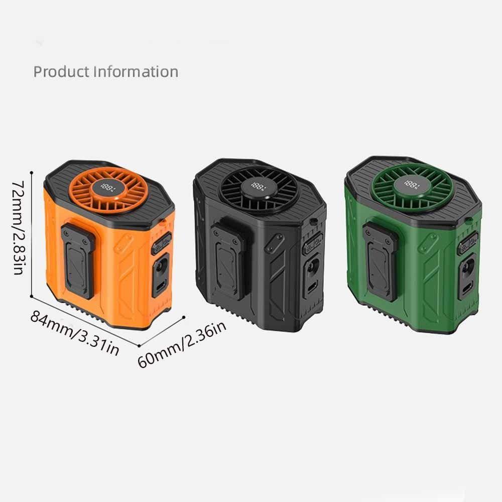 Rechargeable Wearable Belt Fan 100 Gears Hanging Neck Fan Portable Waist Clip Fan Indoor Home