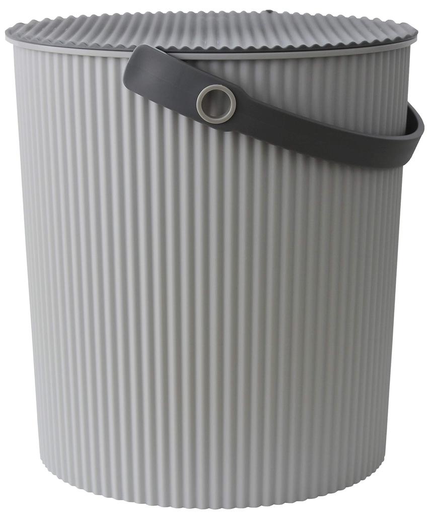 Yawata Kasei Omnioutil Luxe Gray LL 20L Bucket with Lid (sceltevie omnioutil Natura Luxe 234890) Made in Japan