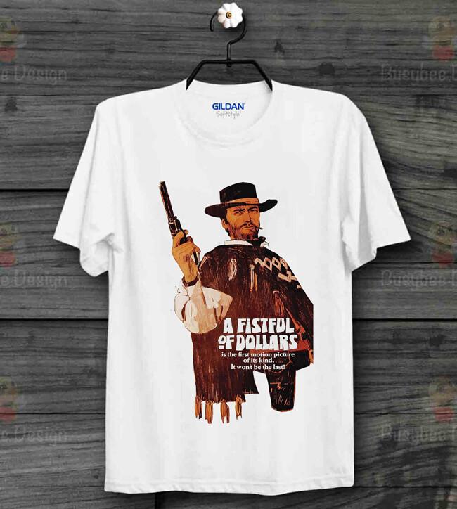 26 A Fistful Of Dollars Western Poster Movie Cool Vintage Unisex TShirt B226 Unisex T-Shirt