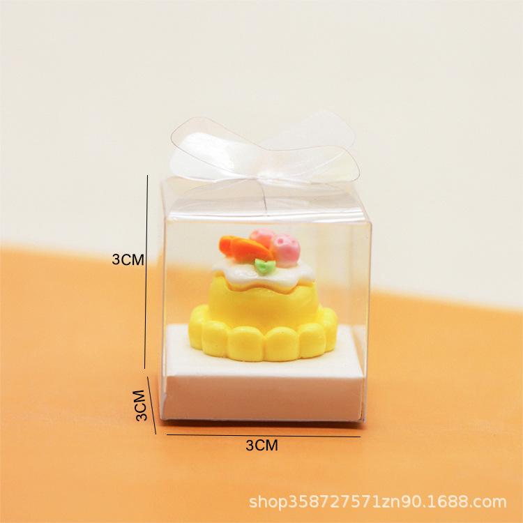 Good-Looking Simulation Mini Transparent Cake Dessert Box 1:12 Doll House Scene Small Accessories Play House Small Toys