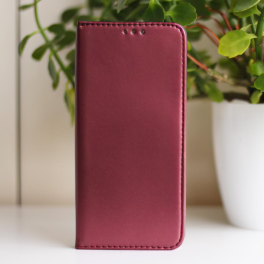 Etui Smart Magnetic Do Oppo Reno 12F 5G (Global) / 12Fs 5G Burgundowe
