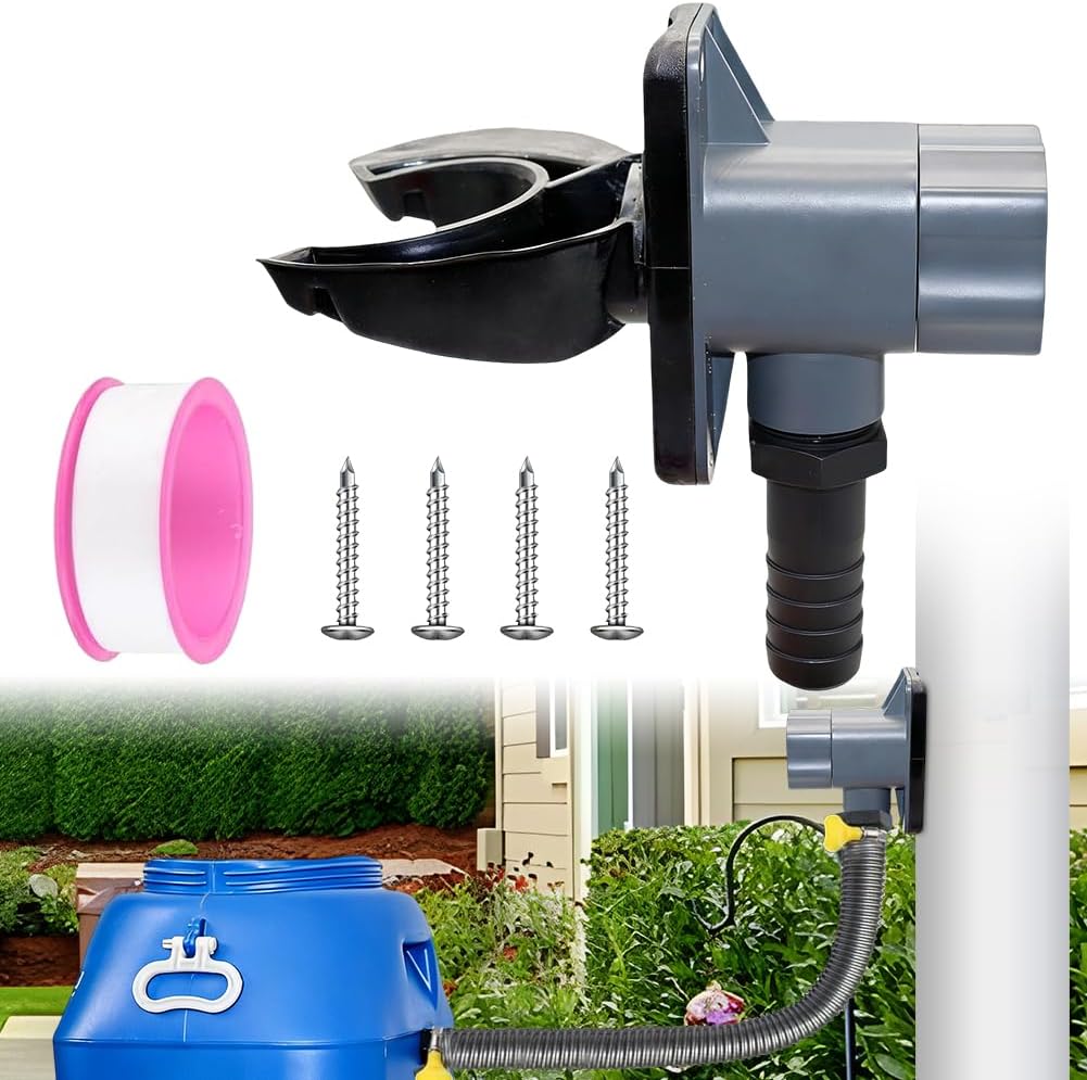 Rainwater Collector for Downpipe 70-110 mm, downpipe rain collector rainbarrel connection downpipe rainbarrel connection, rain collector for roofs