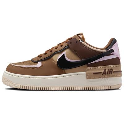 Женские кроссовки Air Force 1 Low Shadow Light British Tan Pink Foam DZ1847-200