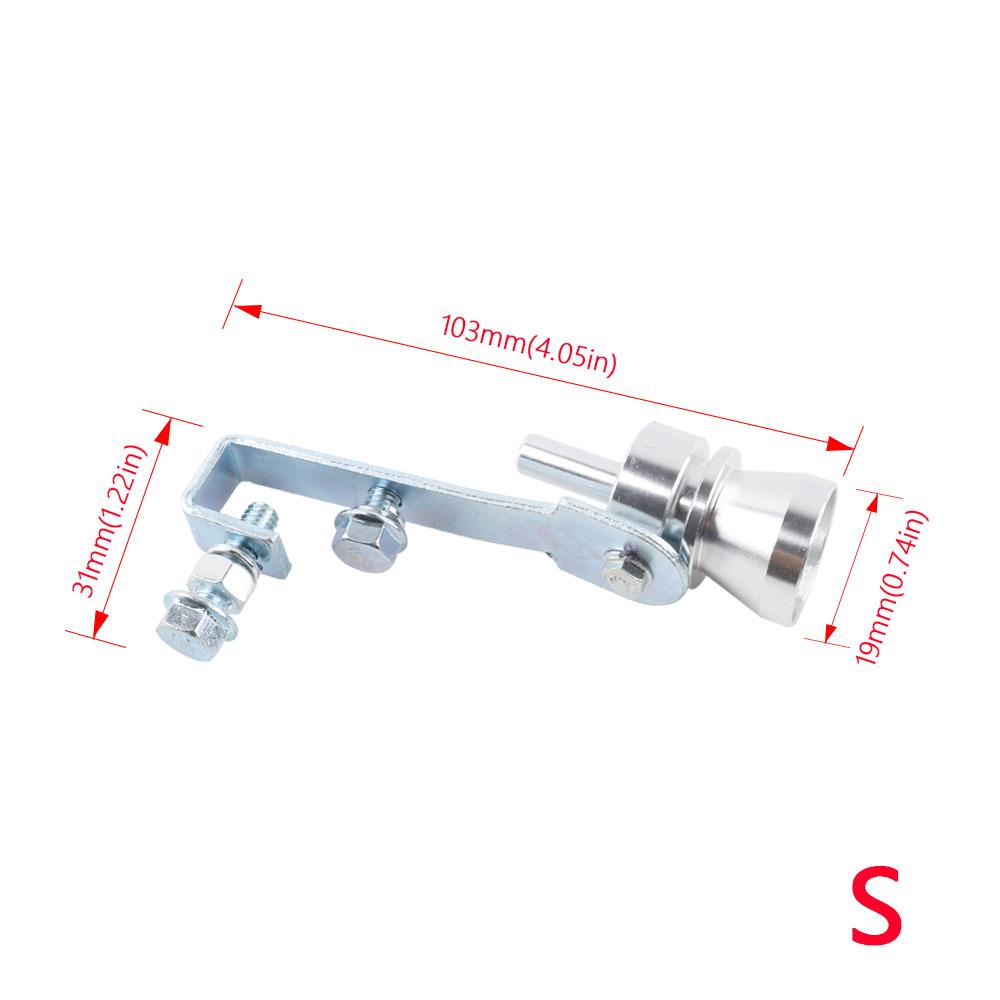 Мотоцикл выхлопной автомобиль поддельный турбо свисток труба звук глушитель продувочный клапан универсальный симулятор