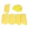 100 PCS Cattle Ear Tag Polyurethane Yellow Blank Livestock Identification Ear Tags for Cattle Cow