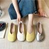 Fashion New Women Slip-on Leather Loafers Ladies Casual Round Toe Cute Flats Nurse Shoes Sneakers Spring Autumn Fashionable Ballet Shoes