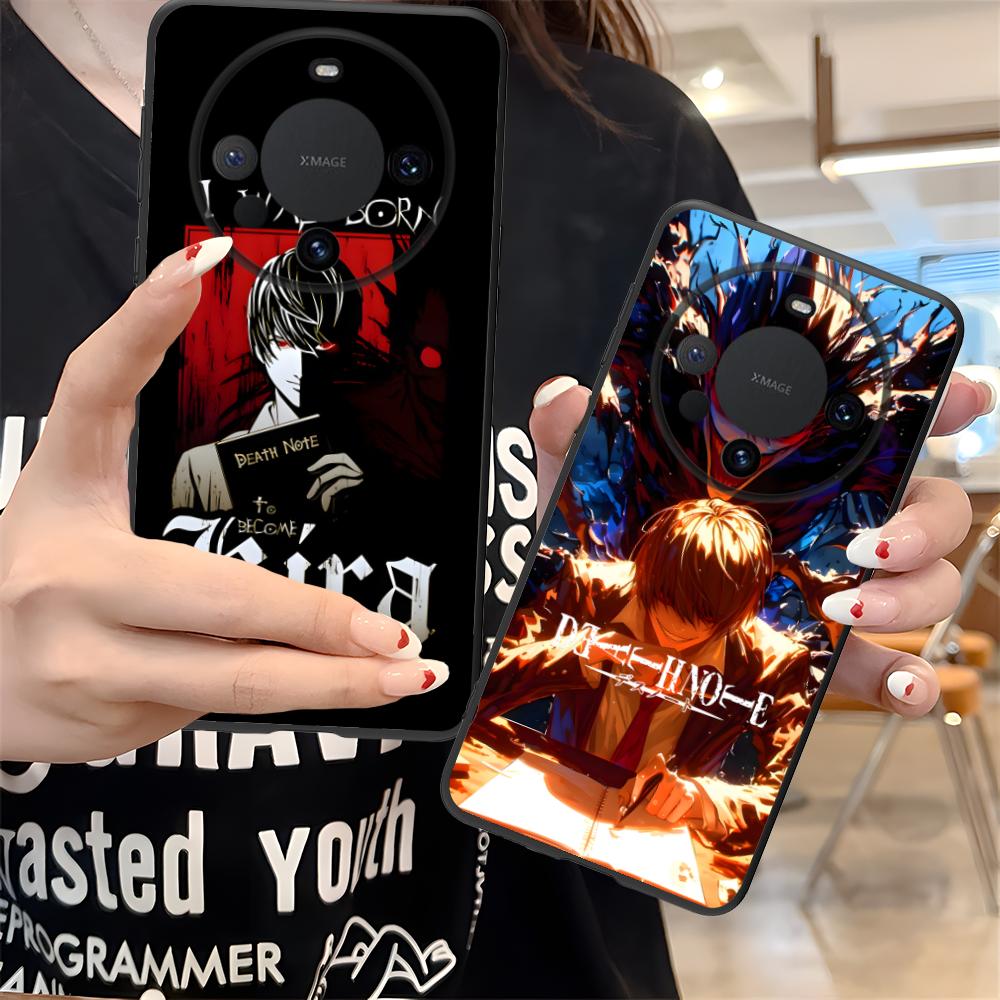 Чехол для мобильного телефона Death Note Kira Light для Huawei Mate 60 50 40 30 20 10 Pro Plus Lite E 5G Цветной печатный чехол для смартфона