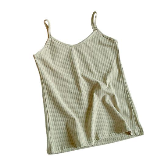 Женский топ-майка на тонких бретельках, летний облегающий топ в рубчик, безрукавка с V-образным вырезом, без рукавов, майка, базовые многослойные рубашки