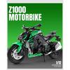 1/12 Kawasakis Ninja Z1000 Сплав Модель Спортивного Мотоцикла Литые Металлические Игрушки Модель Мотоцикла для Уличных Гонок Звук Свет Детский Подарок