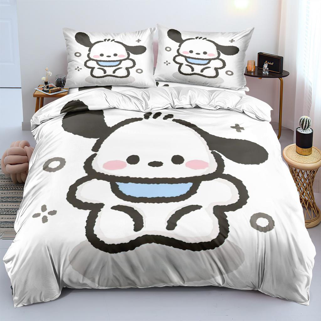 Постельные наборы Sanrio Pochacco Одеяло Покрывало Пододеяльник Наволочка Наборы из 2-3 предметов Детский Взрослый размер