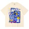 230 Gsm 100% Cotton Digimon V2 Garurumon Print Unisex Heavy Cotton T Shirt