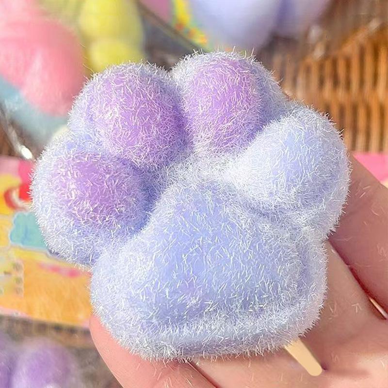 Сквиши Кошачья Лапка Сжималка Кавайи Сквиши Сенсорная Игрушка-Антистресс Игра Силиконовая Маленькая Кошачья Лапка Нога Ребенок Взрослый Новинка Игрушка