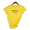 Sounds Gay I M In Lgbt Women Shirt Love Win Casual Shirts Print Lesbian Love