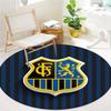 1. FC Saarbrücken Round Area Rug,Carpet Rug for Living Room Bedroom Sofa Playroom Decor,Non-slip Floor Mat