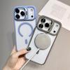 Модный Металлический Магнитный Чехол-подставка с Линзой для iPhone 17 Air 16E 15 14 Plus 13 12 11 Pro Max Беспроводная Зарядка Защитная Крышка Камеры