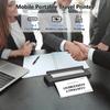 Беспроводной мобильный дорожный принтер без чернил, совместимый с Bluetooth, термопринтер A4, 203 DPI с печатной бумагой для домашнего офисного использования
