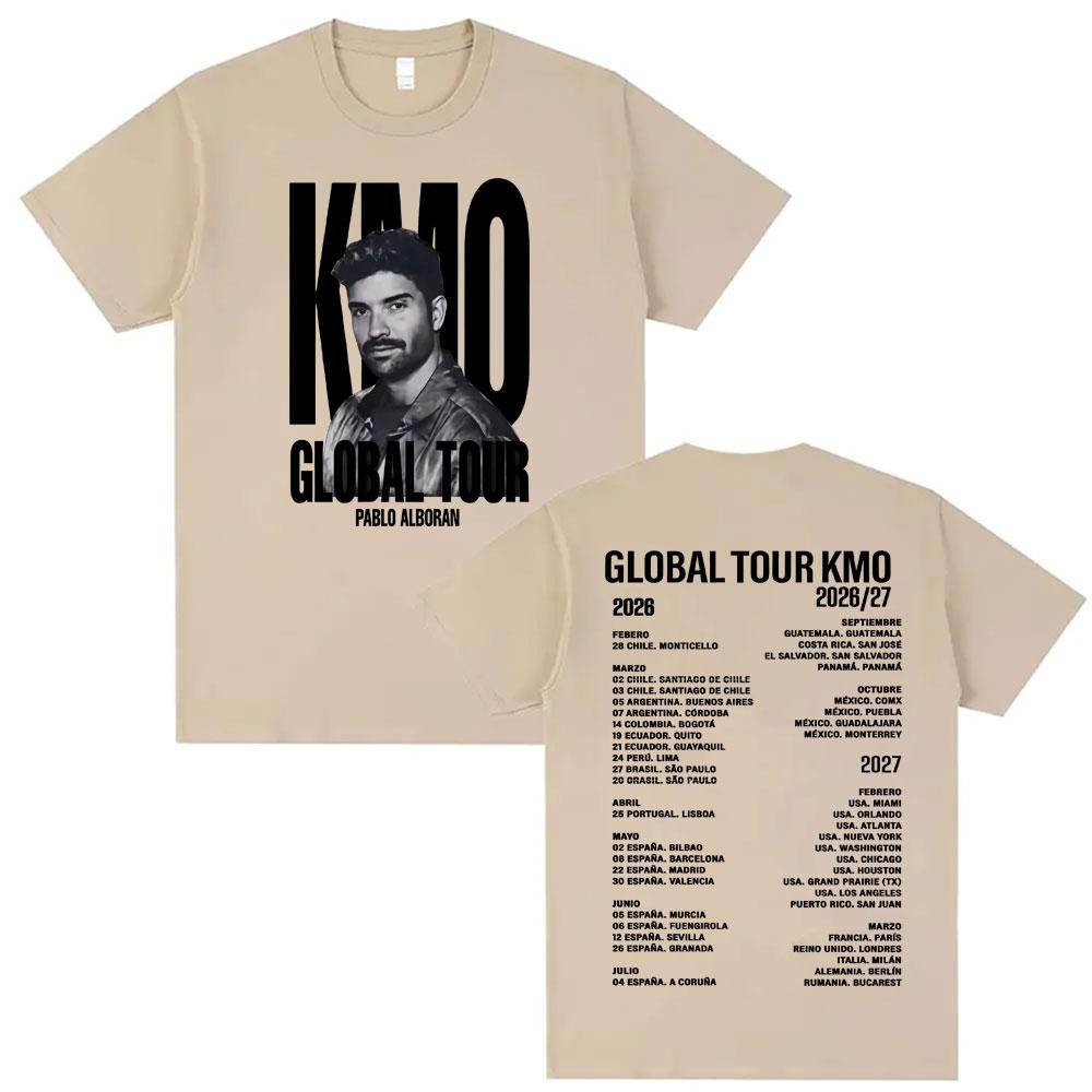 Pablo Alborn Global Tour Kmo Merch T Shirt Unisex Women Fashion Hip Hop Style Tshirts Vintage Casual Oversized YK Top