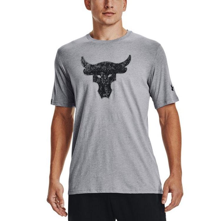 Under Armour Мужская футболка Project Rock Серая 1371214-035