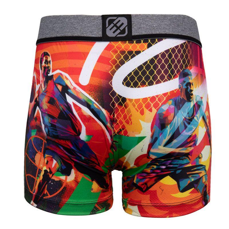 FREEGUN Men's Colorful Basketball Print Boxer Shorts