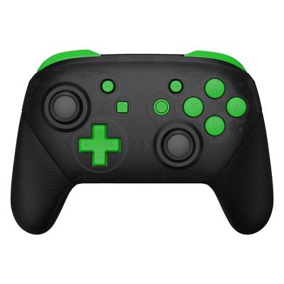 Полный набор кнопок для eXtremeRate switch pro ABXY ZR ZL LR кнопки для pro controller switch контроллер в комплект не входит контроллер, D-pad - [зеленый]