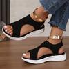 Peep-Toe Women's Flyknit Roman Sandals - 2024 Viscose Design In Stock