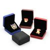 Кожаный commemorative coin badge storage box school emblem display case gift packaging box for collection medal jewelry organize