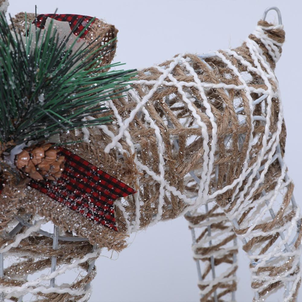 Рождественские украшения, светящиеся фигурки лосей, торговые центры, витрины, украшения для рождественской елки