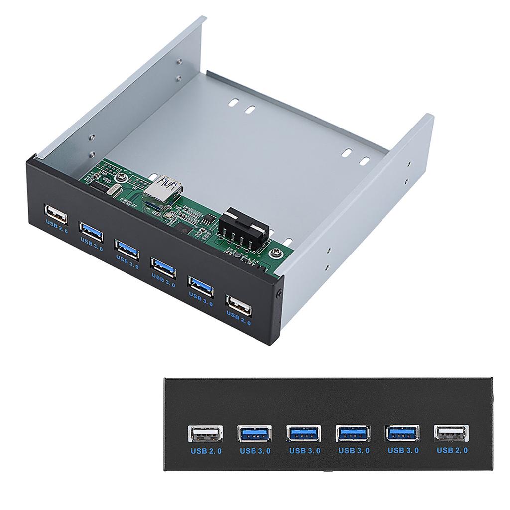 19-контактный разъем для 4 * USB3.0 + 2 * USB2.0 6 Интерфейсный USB-концентратор с металлической передней панелью