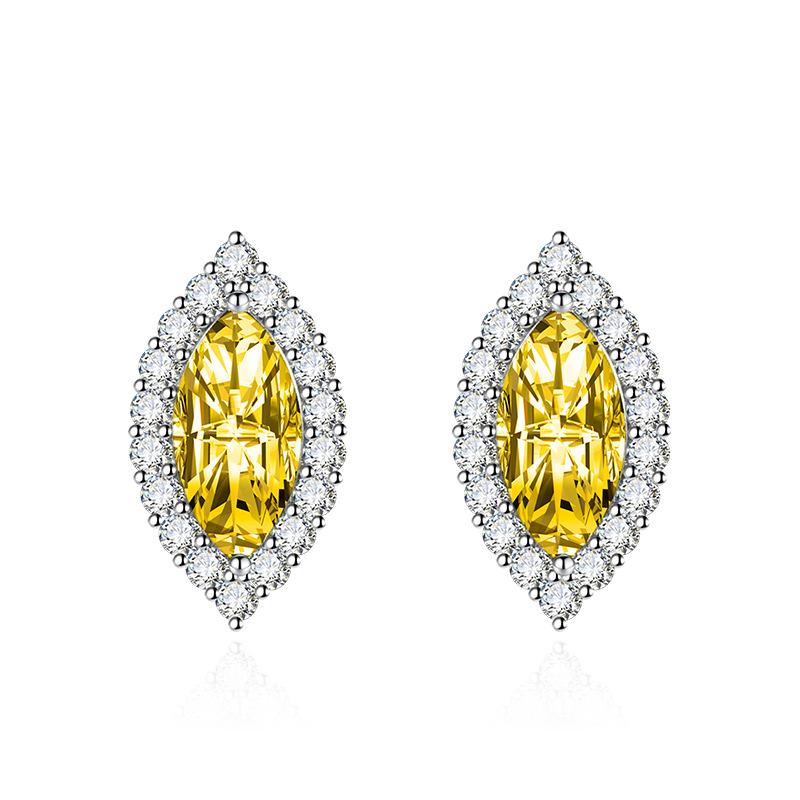 BELLA BOX Luxury Women Zircon Earrings Wedding Engagement Party Gift