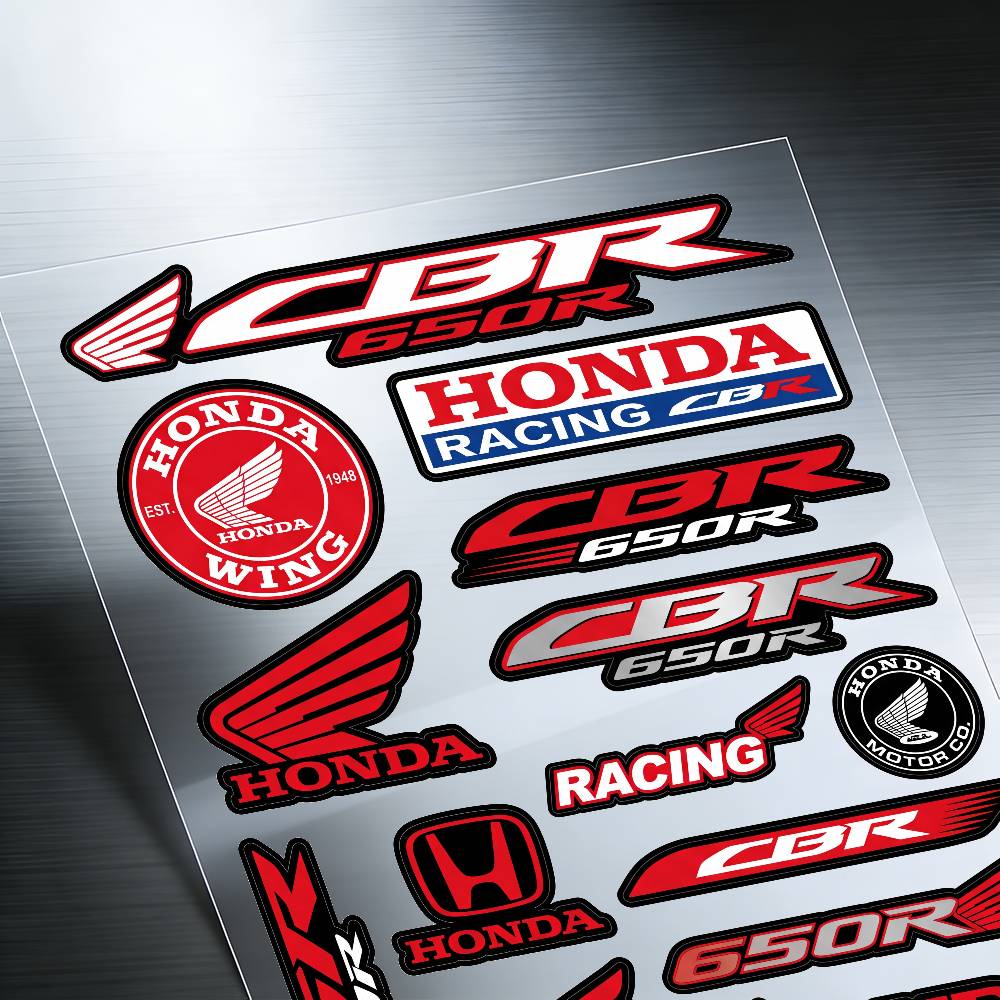 ДЛЯ HONDA CBR650R Мотоциклетные Светоотражающие Наклейки Водонепроницаемые Декали для Шлема Скутера Бензобака Ящика для Инструментов Гоночные XL0