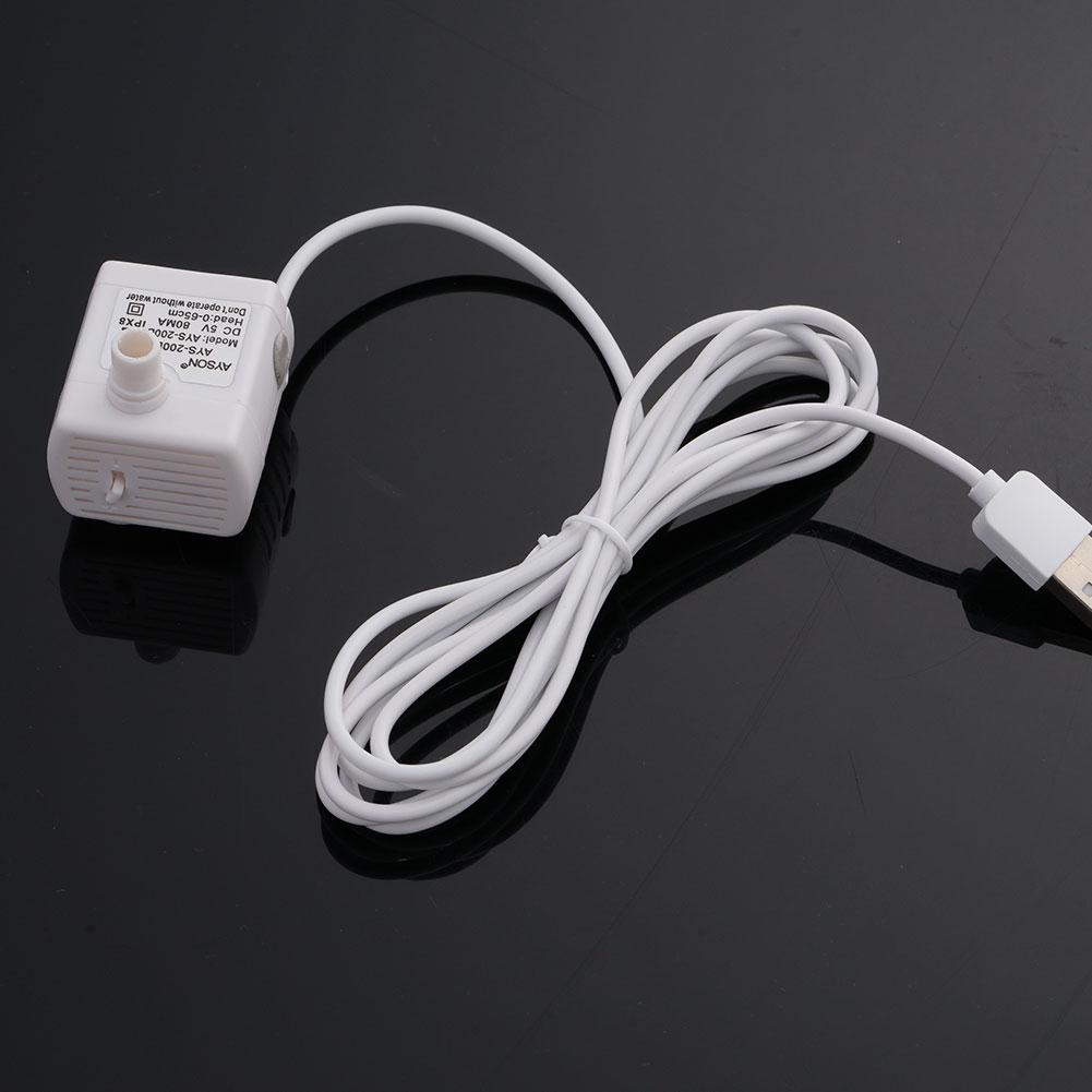 1/2 шт. 200 л/ч 2 Вт Мини Погружной Насос USB DC 5 В Поилка для домашних животных Ультра-тихий DR-DC160 Насос Мотор Водяной Бесколлекторный