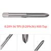 0.209-36 TPI HSS Метчик 2,8 дюйма 3 канавки 5 мм хвостовик High Speed Steel Стержень Резьба DIY Рабочий Совершенно новый Высокое качество